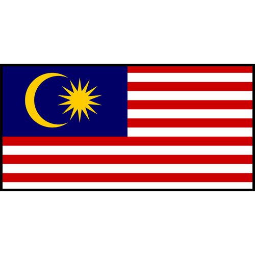 Malaysia Flag Printed Patch