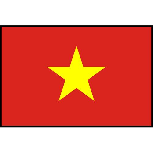 Vietnam Flag Printed Patch