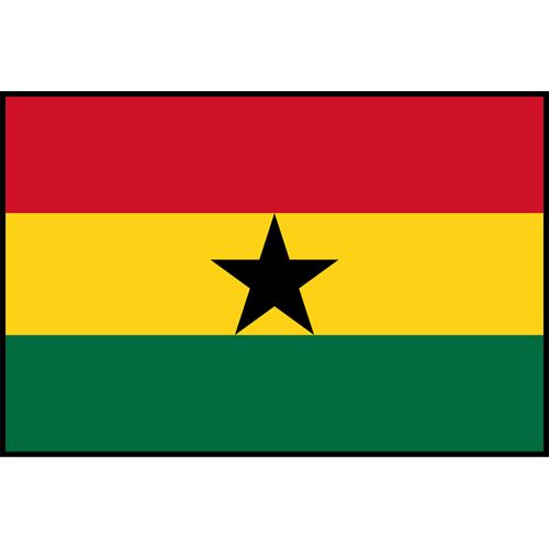 Ghana Flag Printed Patch