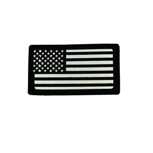 USA Flag Laser Cut Patch Reflective