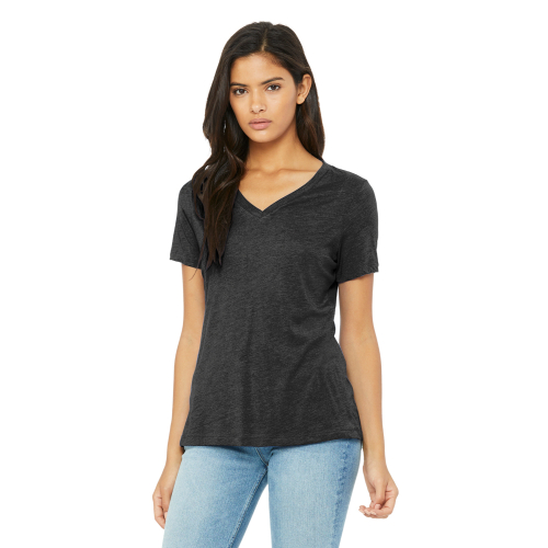 Women's Relaxed Triblend V-Neck Short Sleeve T-Shirt