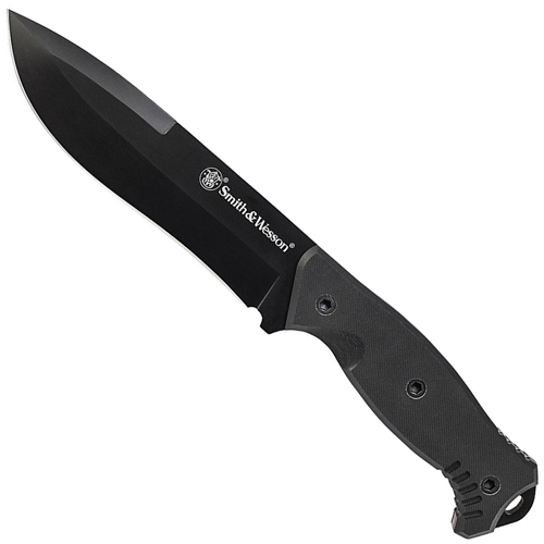 Black Stainless Steel Fixed Blade Knife