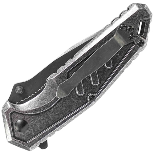 Liner Lock SCH507 Stonewash Finished Blade Folding Knife