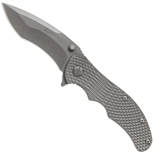 Schrade SCH601TI Drop Point Blade Tactical Folding Knife