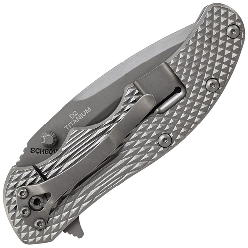 Schrade SCH601TI Drop Point Blade Tactical Folding Knife