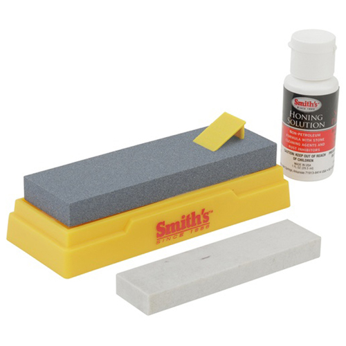 Smith's 2-Stone Sharpening Kit with Premium Honing Solution