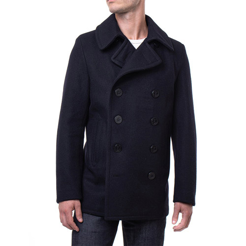 Schott NYC Slim Fit Peacoat 24 Oz.