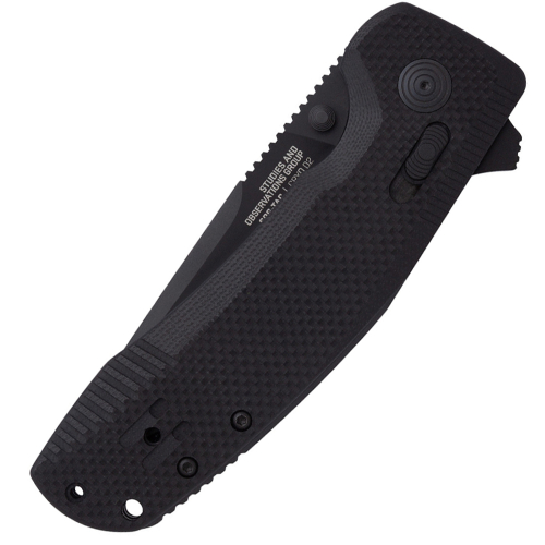 SOG-TAC XR Blackout Partially Serrated Folding Knife