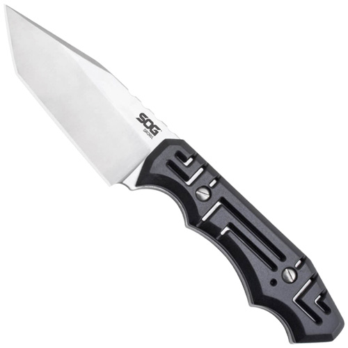 Growl Black GRN Handle Fixed Blade Knife 