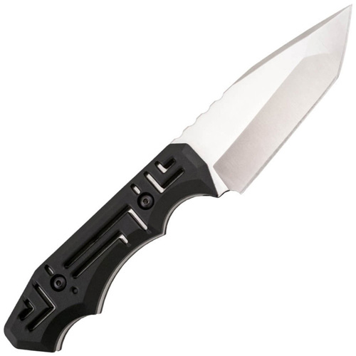 Growl Black GRN Handle Fixed Blade Knife 