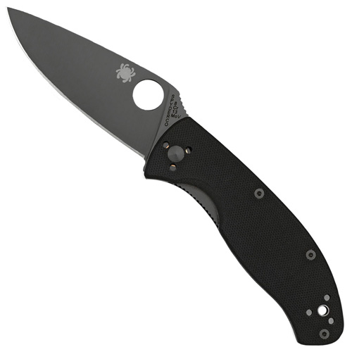 Spyderco Tenacious Black G-10 Handle Folding Knife