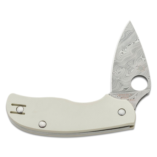 Spyderco Urban Sprint Run Folding Knife Damascus Blade