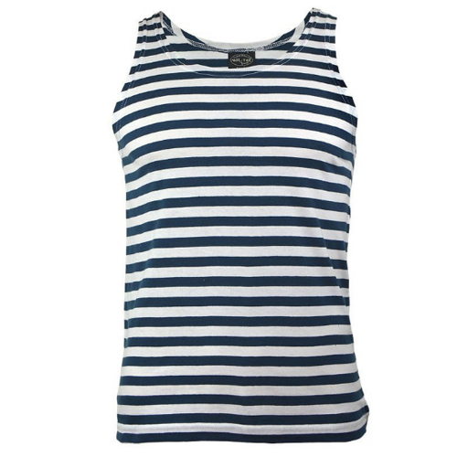 Mil-Tec Blue/White Striped Sailor Tank Top New