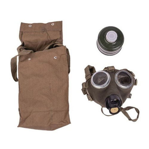 Tactical Hungarian Gas Mask W/Filter & Bag Used