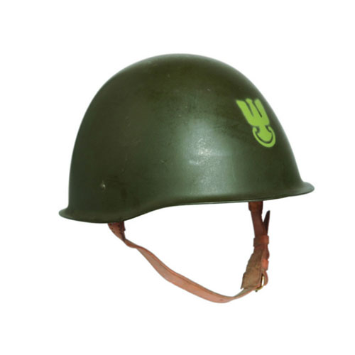 Tactical Polish Od Steel Helmet Used