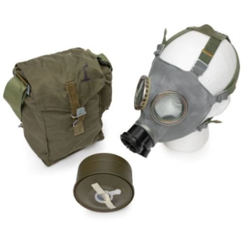 Polish MC-1 Gas Mask with Carry Bag & Filter-Size 2 (116-126)