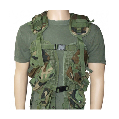 Used US GI Issue Tactical Load Bearing Vest-Woodland