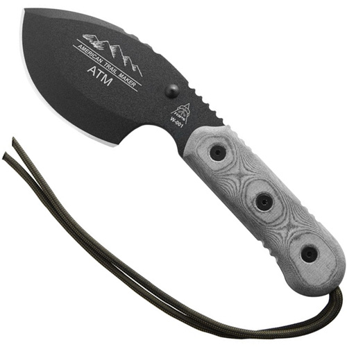 American Trail Maker Linen Micarta Handle Fixed Blade Knife