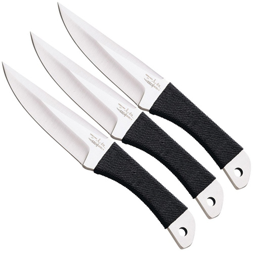 Gil Hibben Cord Grip Thrower Triple Knife Set