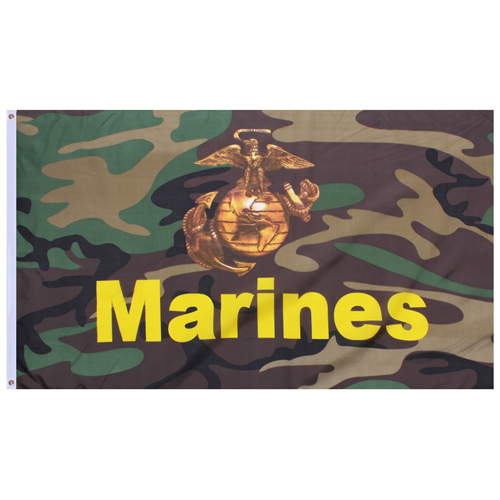 Camo Marines Flag