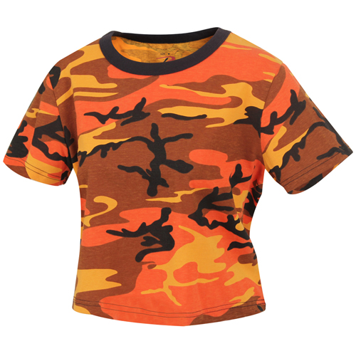 Womens Camo Crop Top