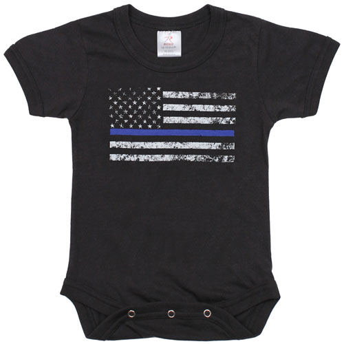 Infant Thin Blue Line One-Piece Bodysuit