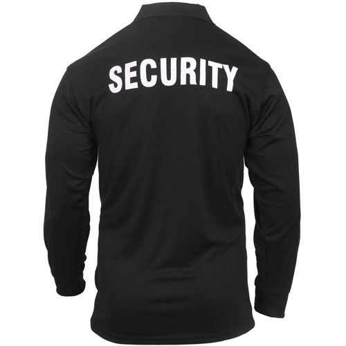 Moisture Wicking Long Sleeve Security Polo T-Shirt