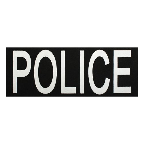 Police Patch W/ Hook Back