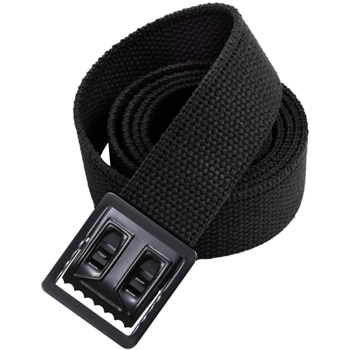 Military Web Belts 44 Inches W Open Face Black Buckle