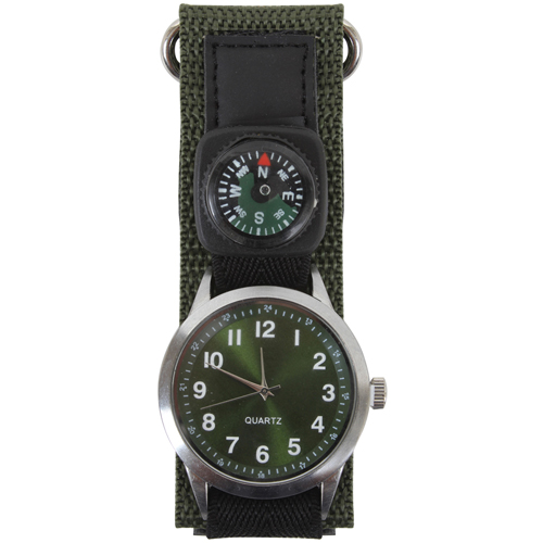 Olive Drab Watch With Compass