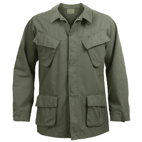 Vintage Vietnam Rip-Stop Fatigue Shirt