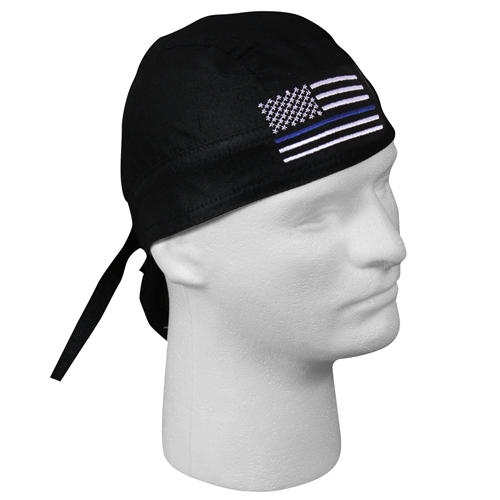 Thin Blue Line Flag Headwrap
