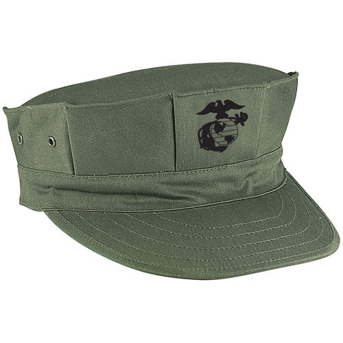Marine Corps Poly-Cotton Cap with Emblem