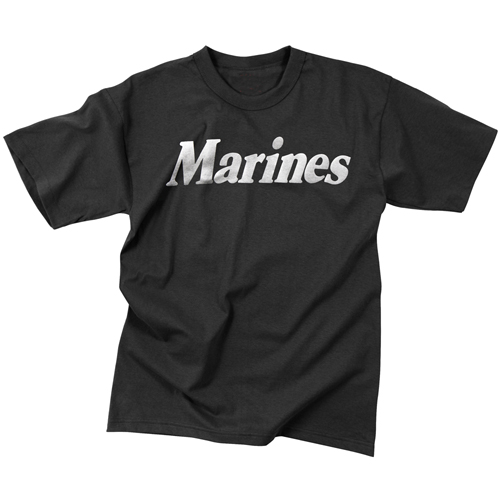 Ultra Force Black Marines Reflective Grey PT T-Shirt