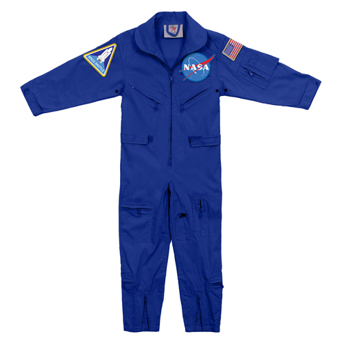 Kids NASA Flight Coveralls with NASA Patch