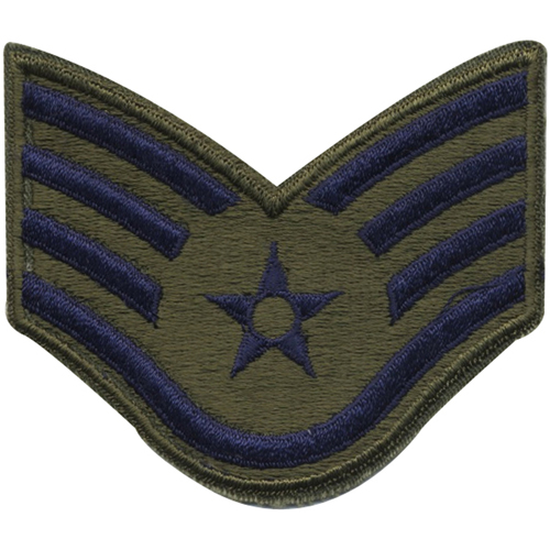 Subdued Air Force Staff Sergeant Patch