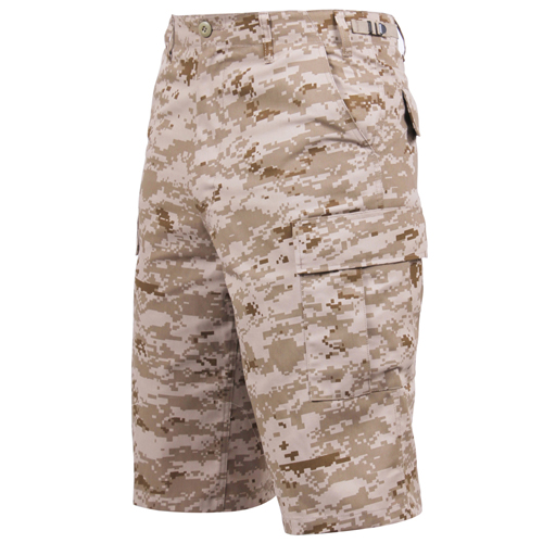 Mens Long Length Camo BDU Short