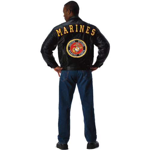 Mens Marines Leather Jacket