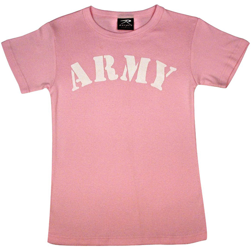 Womens Pink Army T-Shirt
