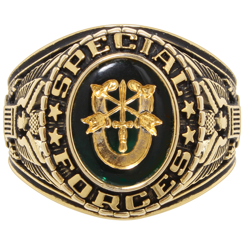 Deluxe Special Forces Brass Engraved Ring