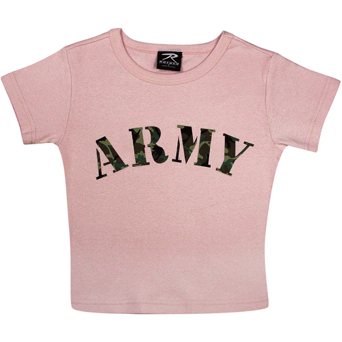 Girls Pink Army T-Shirt