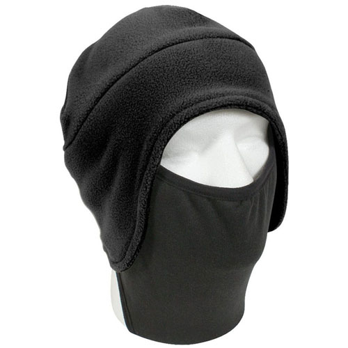 Convertible Fleece Cap with Poly Facemask