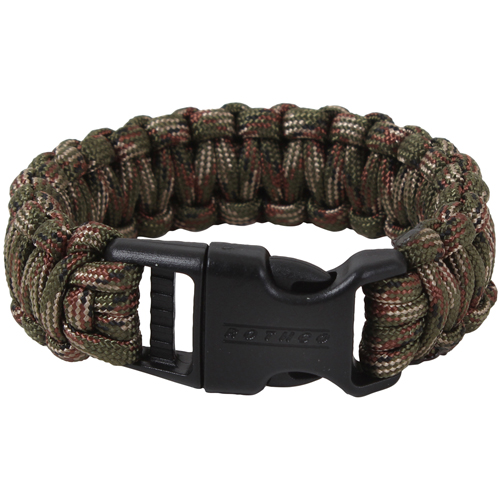 Ultra Force Deluxe Paracord Woodland Camo Bracelet