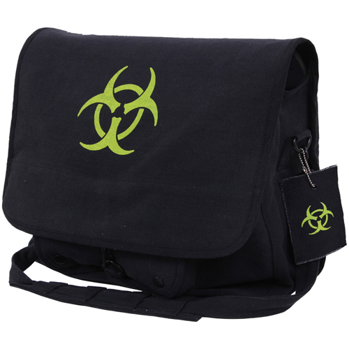 Bio-Hazard Vintage Canvas Messenger Bag