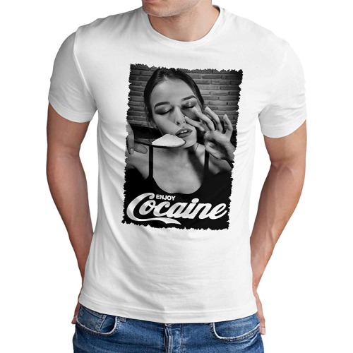 Cocaine Girl Custom Printed T-Shirt