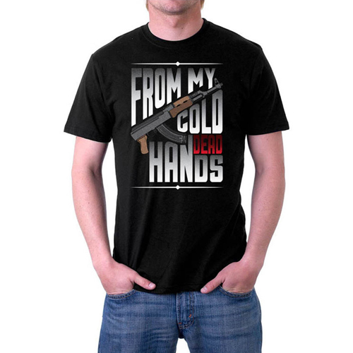 From My Cold Dead Hands Custom Printed Black T-shirt