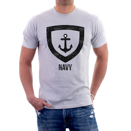 Navy Custom Printed T-Shirt