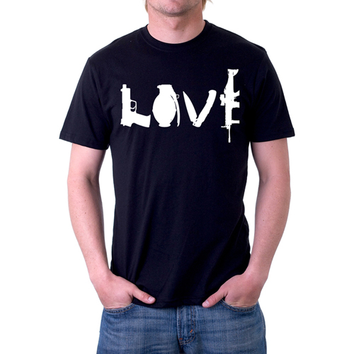 Love Weapons Custom Printed T-Shirt