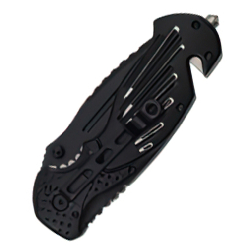 Spring Assisted Folding Knife - Silver