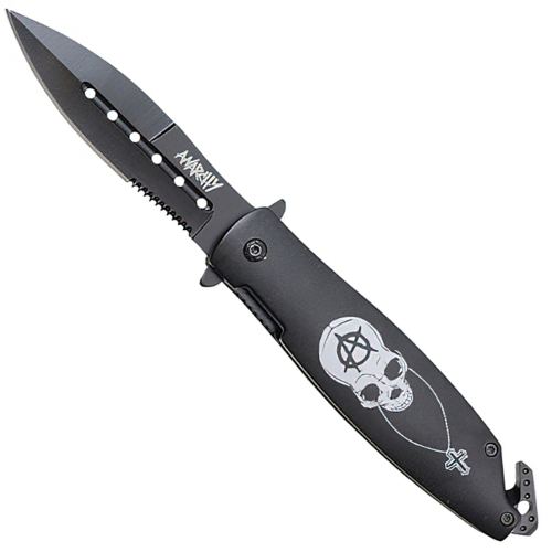 Anarchy 8'' Skull Folding Knife